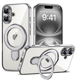 Magnetic Ring Stand Full Plating Case for iPhone