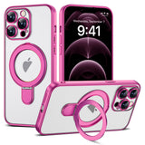 Magnetic Ring Stand Full Plating Case for iPhone