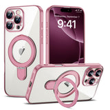 Magnetic Ring Stand Full Plating Case for iPhone