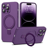 Magnetic Ring Stand Full Plating Case for iPhone