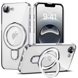 Magnetic Ring Stand Full Plating Case for iPhone