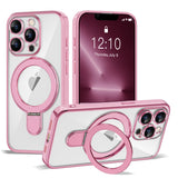 Magnetic Ring Stand Full Plating Case for iPhone