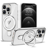Magnetic Ring Stand Full Plating Case for iPhone