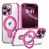 Magnetic Ring Stand Full Plating Case for iPhone