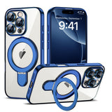Magnetic Ring Stand Full Plating Case for iPhone