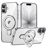 Magnetic Ring Stand Full Plating Case for iPhone