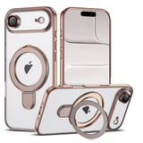 Magnetic Ring Stand Full Plating Case for iPhone
