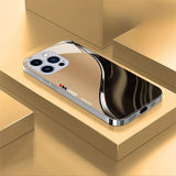 Luxury Gilded Curved Lines Case For iPhone