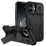 Lens Protection Shockproof Foldable Magnetic Stand Case For iPhone