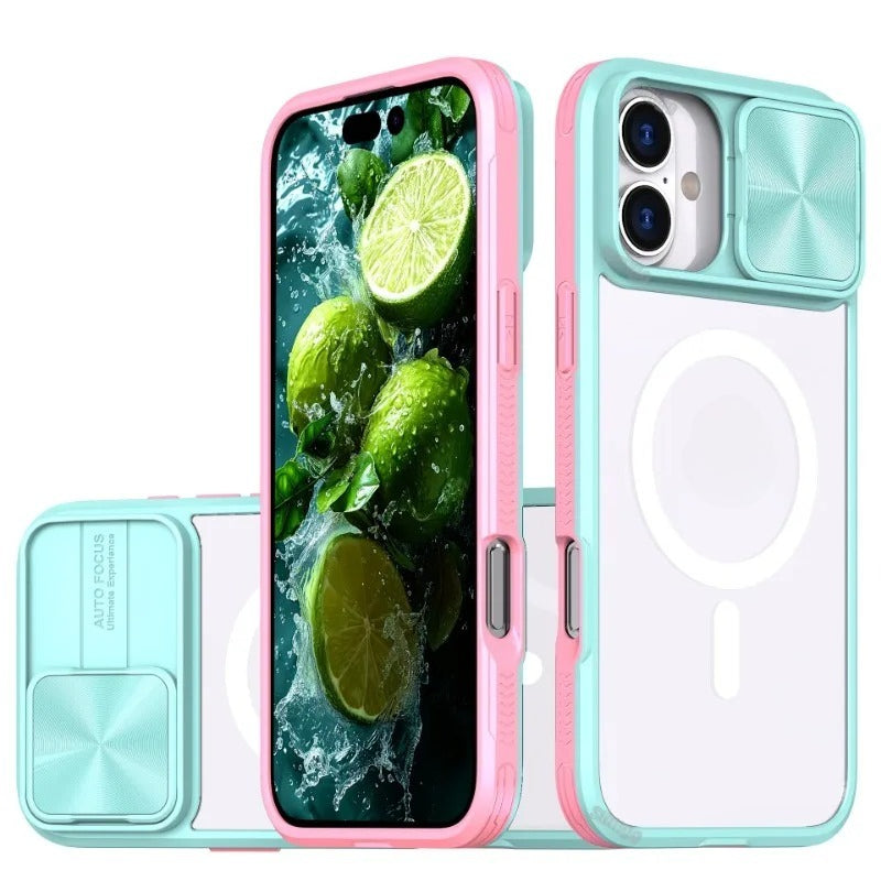 Magsafe Slide Camera Lens Protector Armor Case For iPhone