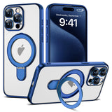 Magnetic Ring Stand Full Plating Case for iPhone