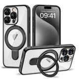 Magnetic Ring Stand Full Plating Case for iPhone