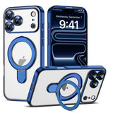 Magnetic Ring Stand Full Plating Case for iPhone