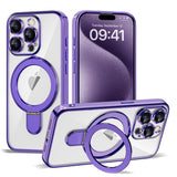 Magnetic Ring Stand Full Plating Case for iPhone