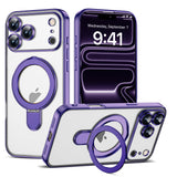 Magnetic Ring Stand Full Plating Case for iPhone