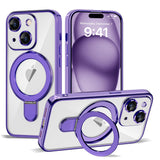 Magnetic Ring Stand Full Plating Case for iPhone