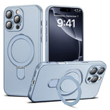 Magnetic Ring Stand Full Plating Case for iPhone