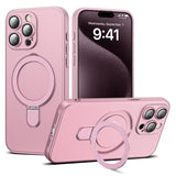 Magnetic Ring Stand Full Plating Case for iPhone