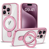 Magnetic Ring Stand Full Plating Case for iPhone