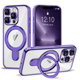 Magnetic Ring Stand Full Plating Case for iPhone