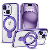 Magnetic Ring Stand Full Plating Case for iPhone