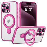 Magnetic Ring Stand Full Plating Case for iPhone
