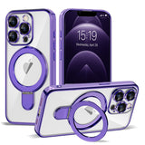 Magnetic Ring Stand Full Plating Case for iPhone