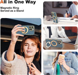 Magnetic Ring Stand Full Plating Case for iPhone