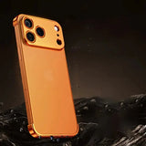 Metal foot frameless anti-fall case For iPhone
