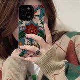Chic Butterfly Flowers Pattern Case For iPhone
