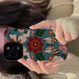 Chic Butterfly Flowers Pattern Case For iPhone