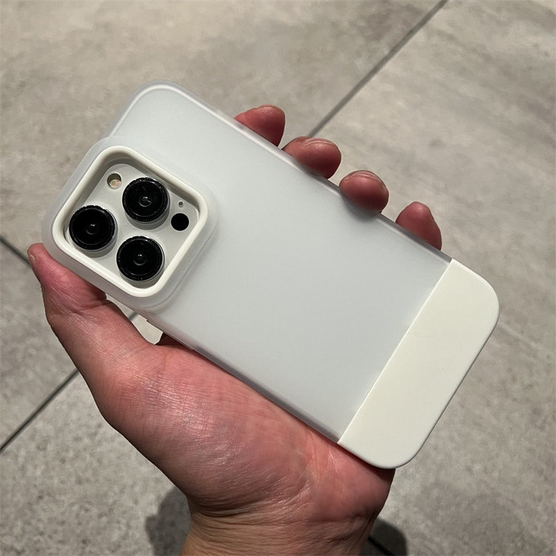Camera Protection Matte Silicone Case For iPhone
