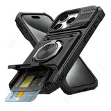 Heavy Duty Drop Protection Wallet Case For iPhone