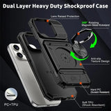 Heavy Duty Drop Protection Wallet Case For iPhone