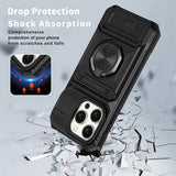 Heavy Duty Drop Protection Wallet Case For iPhone