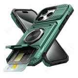 Heavy Duty Drop Protection Wallet Case For iPhone