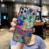 Cute Cartoon Anime Sloth Leopard Silicone Case For iPhone
