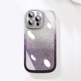 Transparent Glitter Clear Silicon Case For iPhone