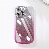Transparent Glitter Clear Silicon Case For iPhone