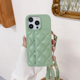 PU Leather Crossbody Wallet Case for IPhone