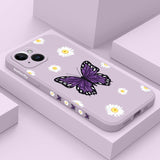 Daisy Butterfly Silicone Case For iPhone