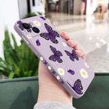 Daisy Butterfly Silicone Case For iPhone