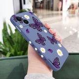 Daisy Butterfly Silicone Case For iPhone