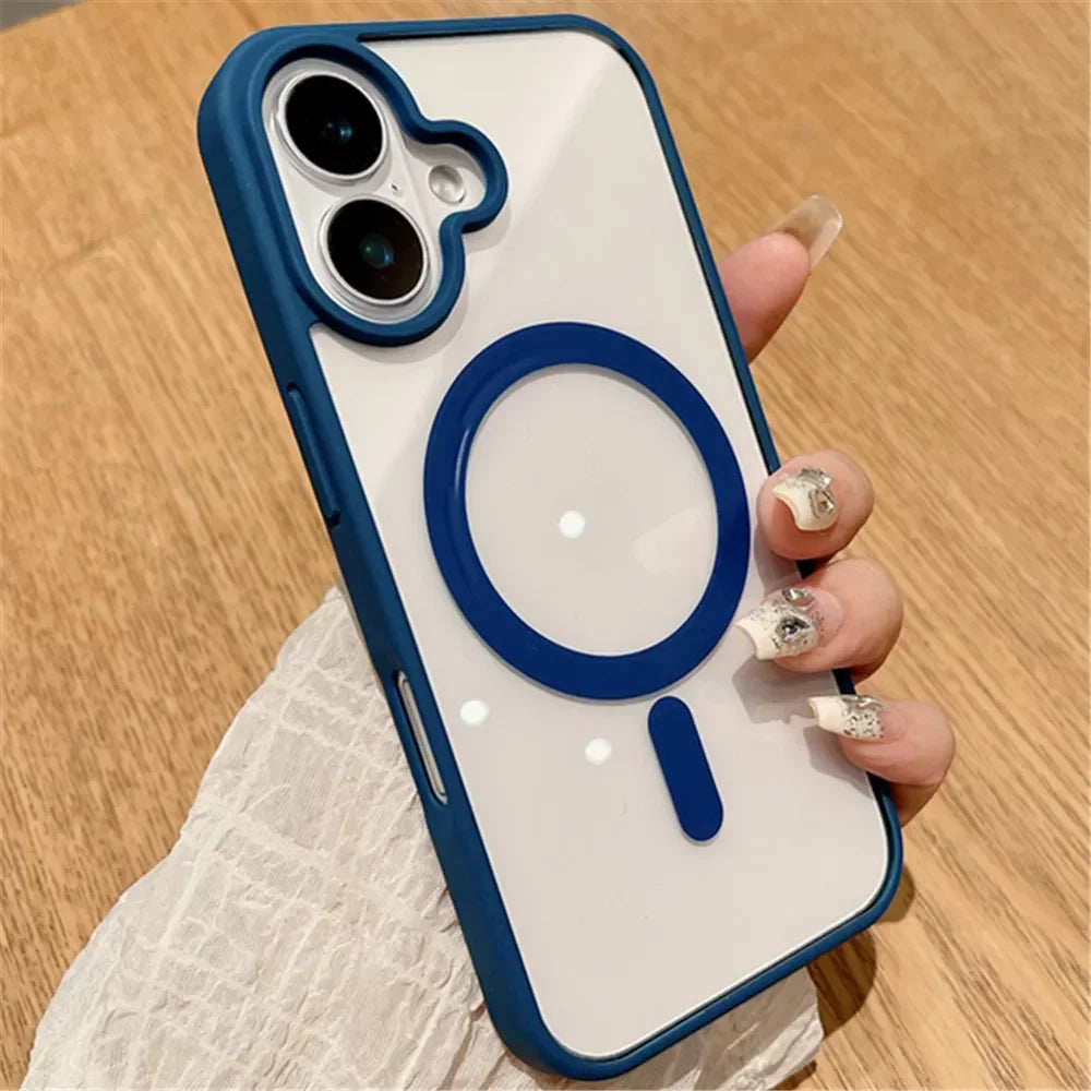 Fashion Clear Magnetic Acrylic Case For iPhone