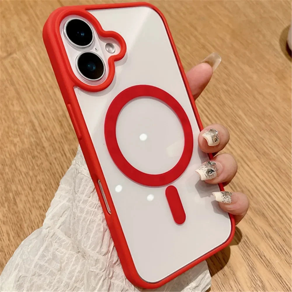 Fashion Clear Magnetic Acrylic Case For iPhone