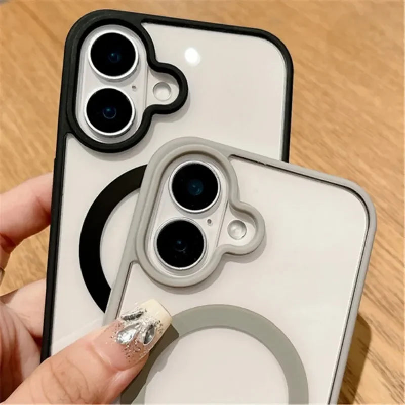 Fashion Clear Magnetic Acrylic Case For iPhone