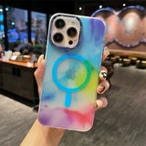 Magnetic Art Watercolor Painting Case For iPhone