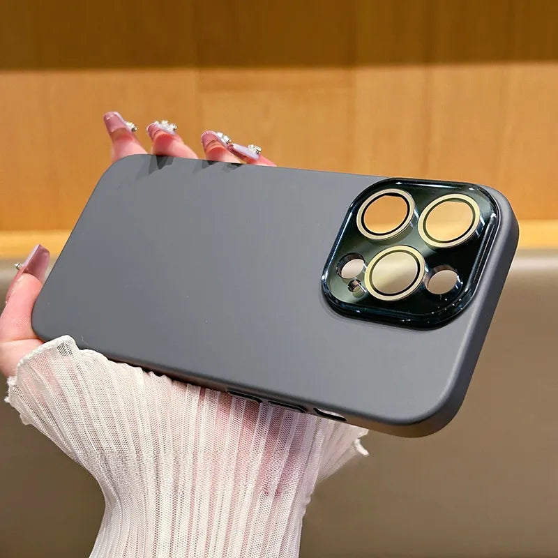 Minimalism Camera Protect Case for iPhone