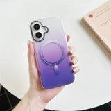 Gradient Aurora Slim Matte Magnetic Case For iPhone