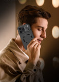 Frosted magnetic lens holder full-coverage case for iPhone